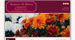 Desktop Screenshot of marshallwdrivercremationandburialservice.ca