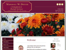 Tablet Screenshot of marshallwdrivercremationandburialservice.ca